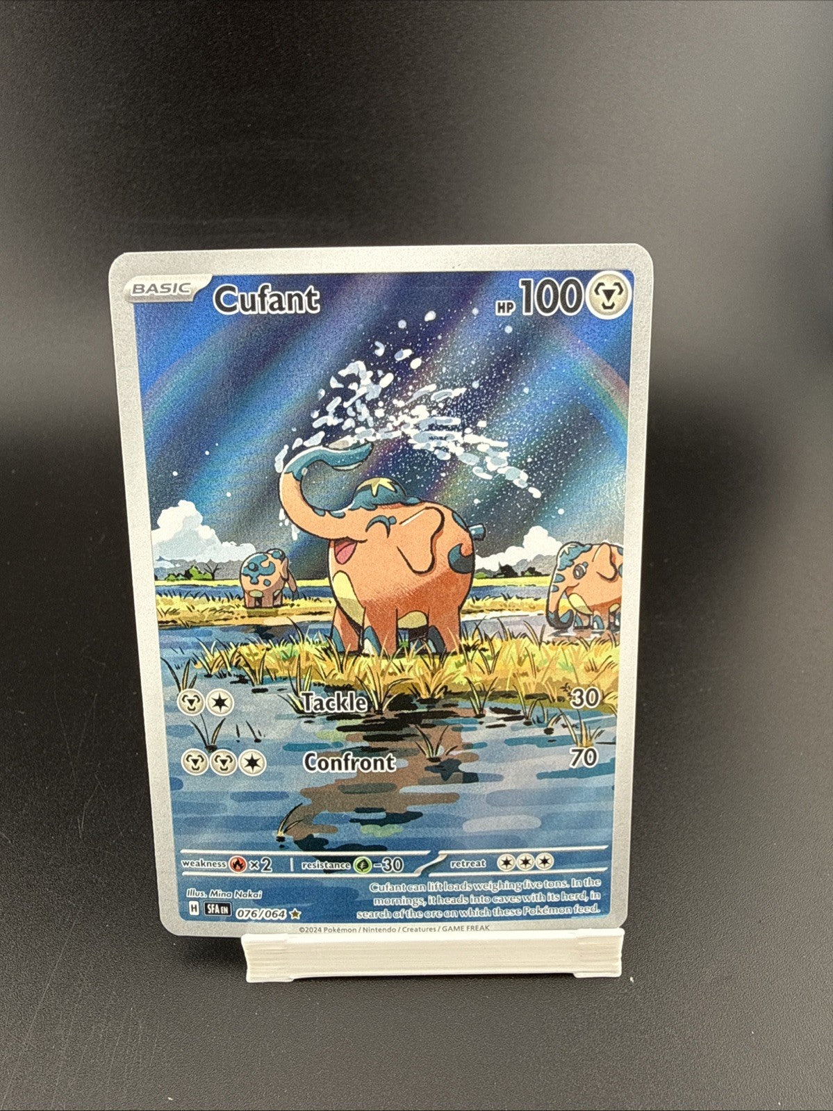 2024 Pokemon TCG Cufant 076/064 Illustration Rare Shrouded Fable Excellent-NM/M