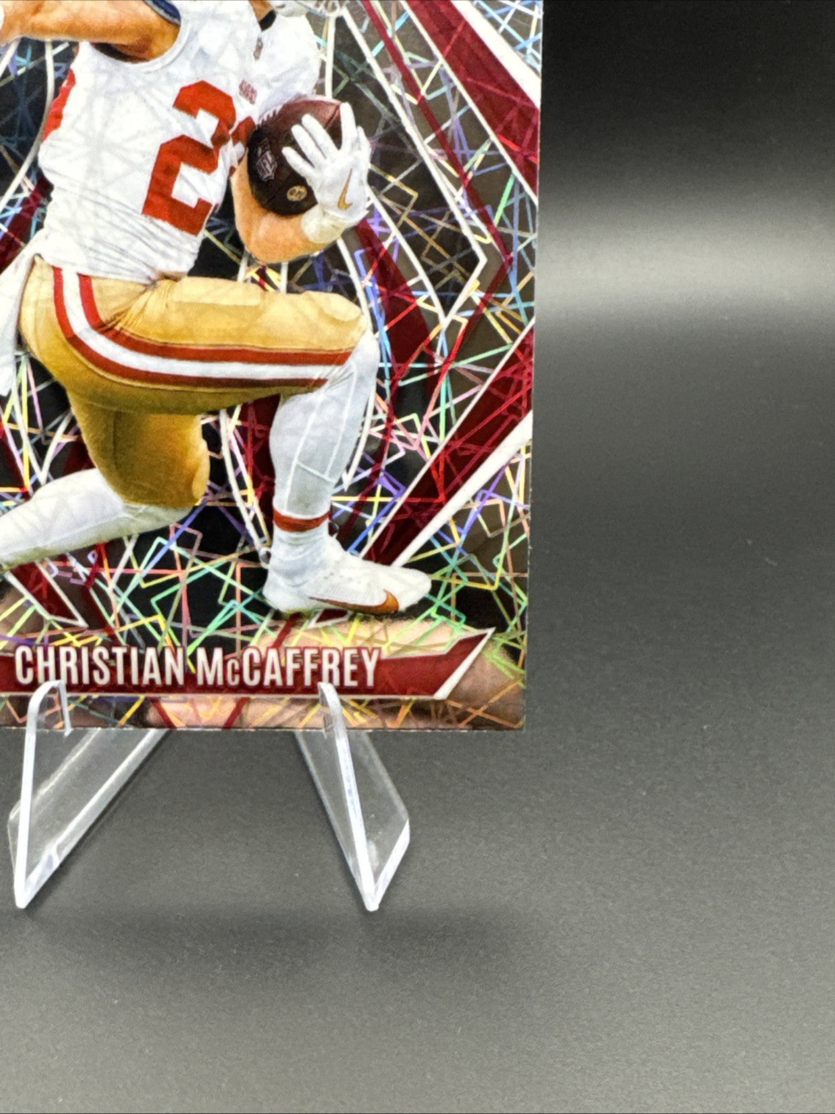 CHRISTIAN MCCAFFREY #26 2024 PANINI PHOENIX 49ERS LAZER