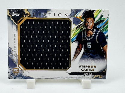 2024-25 Topps Inception - Rookie Jumbo Relics Stephon Castle #RJR-SC (MEM, RC)