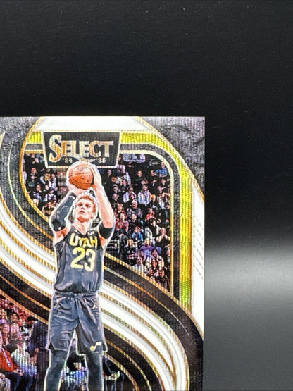 2024-25 Panini Select Lauri Markkanen #136 Premier Level White Prizm 36/99
