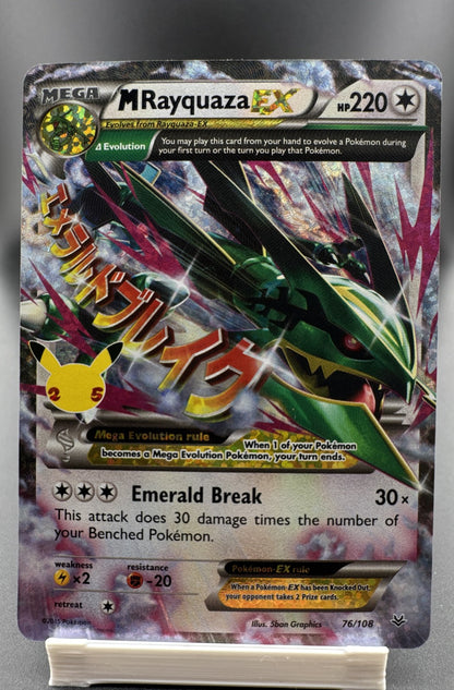 M Rayquaza EX 76/108 Celebrations: Classic Collection Holo