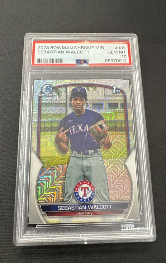 2023 Bowman Chrome - Prospects Sebastian Walcott #BCP-189 Mojo Refractor (RC)