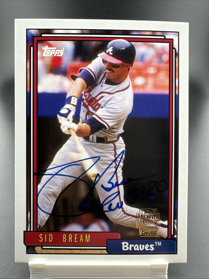 2012 Topps Archives - Fan Favorites Autographs Sid Bream #FFA-SBR (AU)