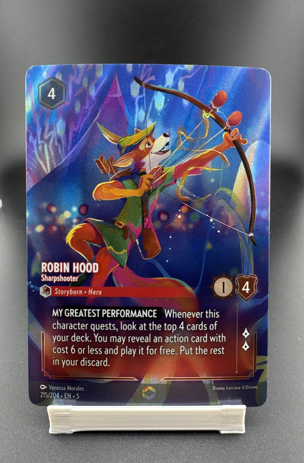 Robin Hood - Sharpshooter (Enchanted) 215/204 Shimmering Skies Holo