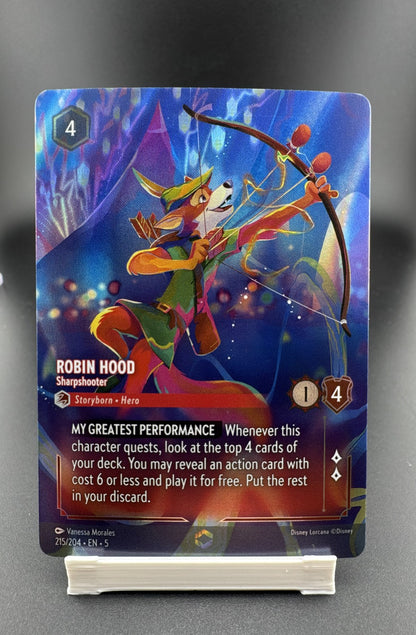 Robin Hood - Sharpshooter (Enchanted) 215/204 Shimmering Skies Holo
