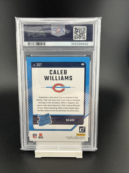 2024 Panini Donruss Caleb Williams Bears Rated Rookie RC #327 Base PSA 9