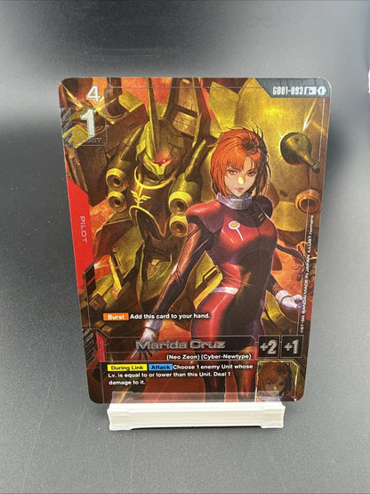 Gundam TCG / Card Game Marida Cruz Newtype Rising R+ Foil GD01-093