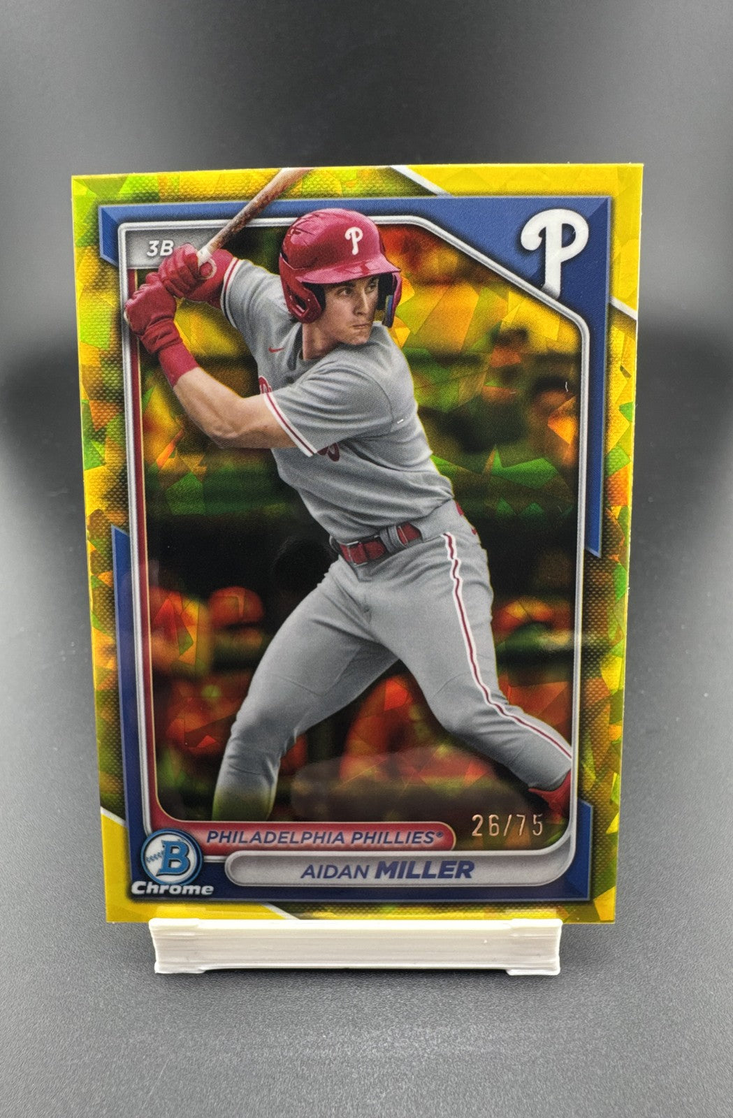 2024 Bowman Chrome Draft Sapphire Edition - Aidan Miller #BDC-115 Yellow /75