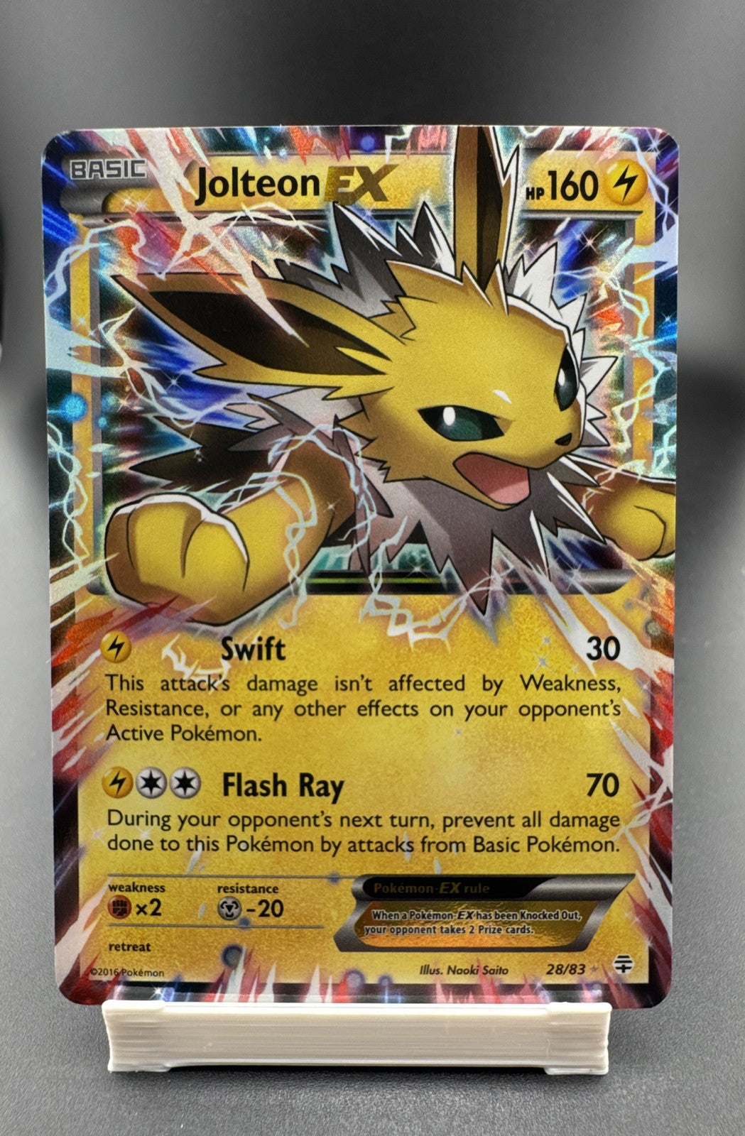 Jolteon EX 028A/083 Alternate Art Holo