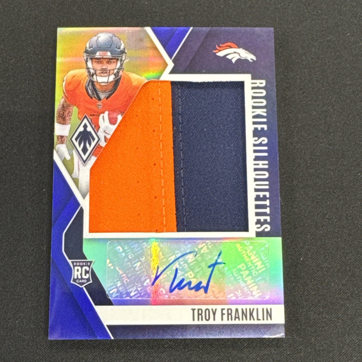 2024 Panini Phoenix - Rookie Sihouettes Troy Franklin /49 Denver Broncos