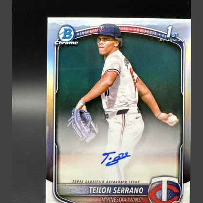2025 Bowman Chrome Teilon Serrano Autograph 1st Prospect 351/499 #CPS-TS