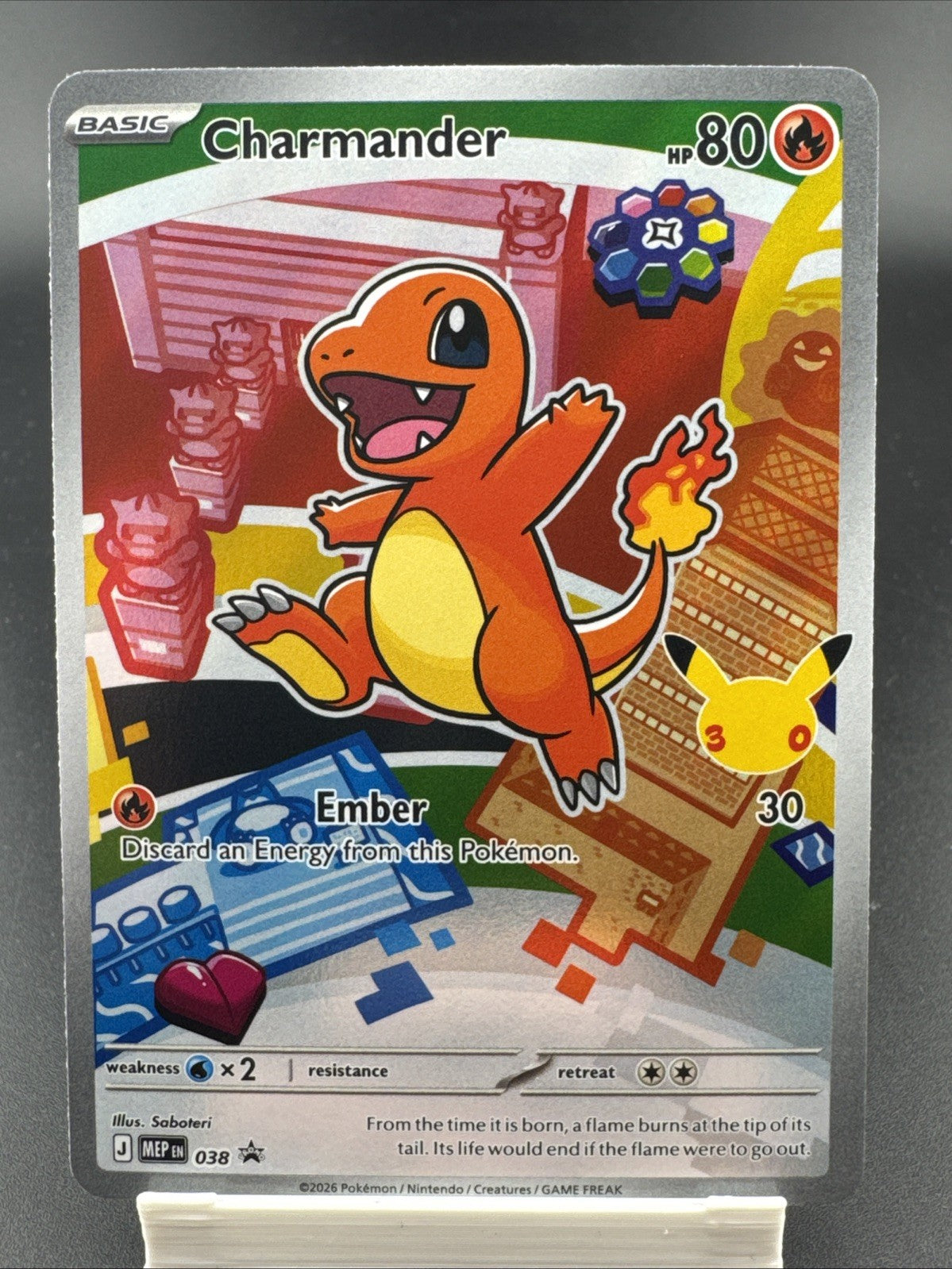 Charmander 038 Pokemon First Partner Illustration Collection Holo Full Art Holo
