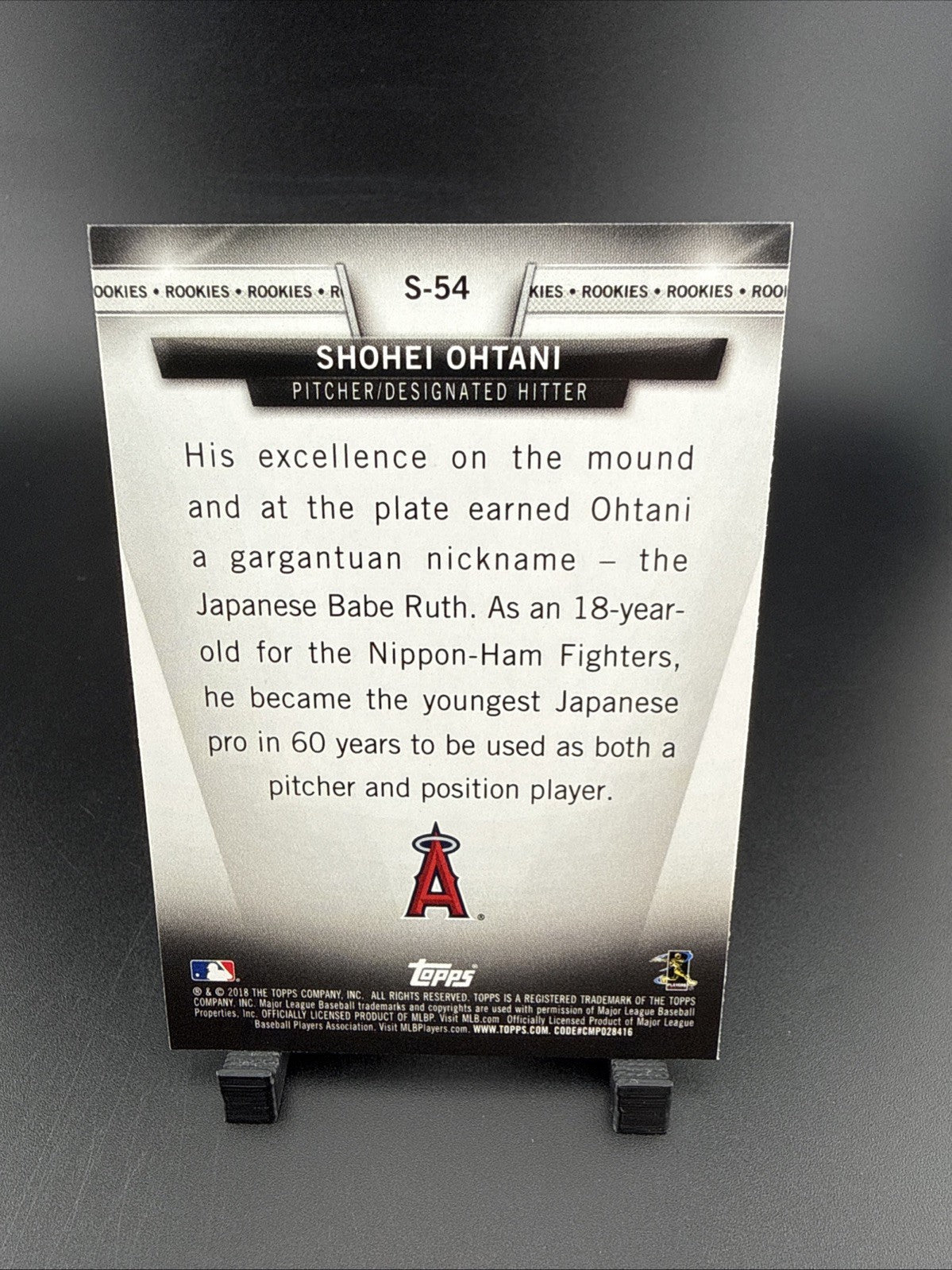 2018 Topps - Topps Salute Series 2 Rookies Shohei Ohtani #S-54 (RC)