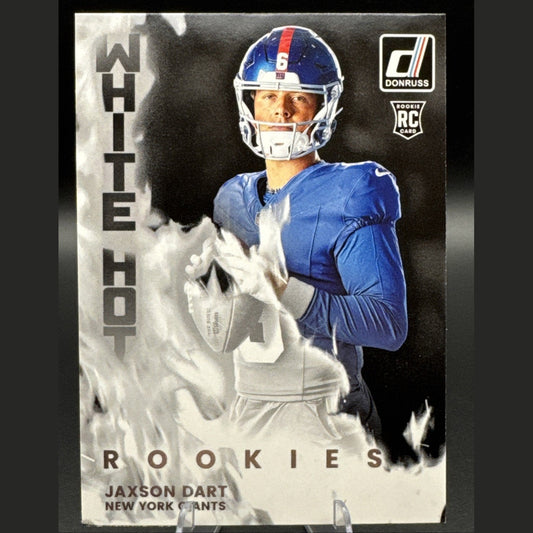 Jaxson Dart 2025 Panini Donruss #WHR-JXD White Hot Rookies Giants RC