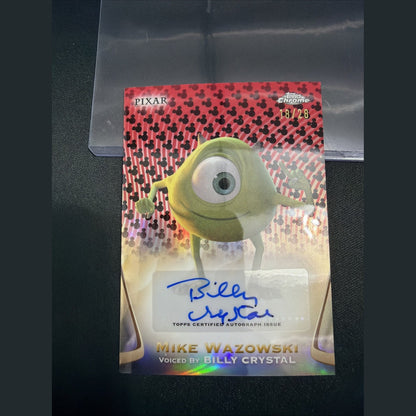 Billy Crystal Auto Mike Wazowski /28 Disney Chrome