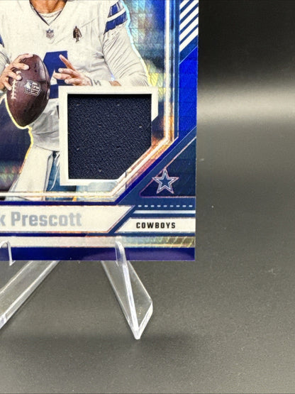 2024 Panini Donruss Optic Dak Prescott Threads Blue Hyper Jersey Relic #DTB-DPT