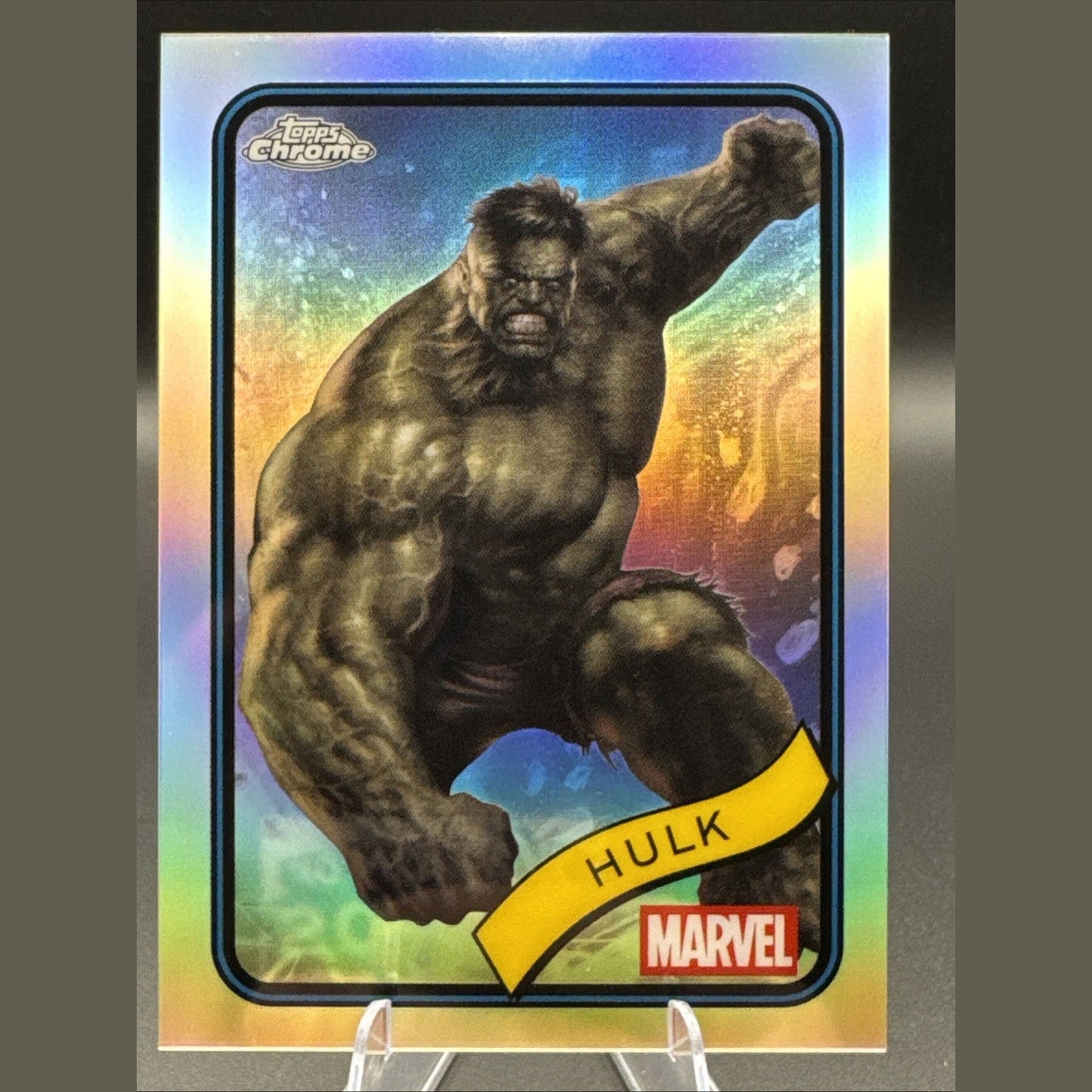 2025 Marvel Topps Chrome Refractor Hulk #128