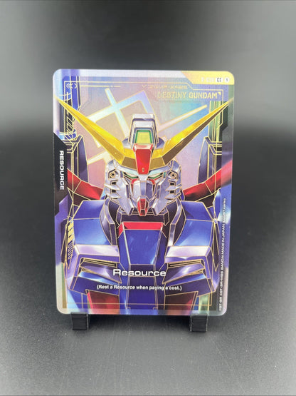 Gundam  TCG Resource R-038 C++ Holo Common Destiny Gundam Cost 1