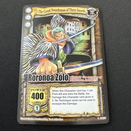 2006 One Piece Passage to the Grand Line CCG Roronoa Zoro Foil Card CH079 (88)