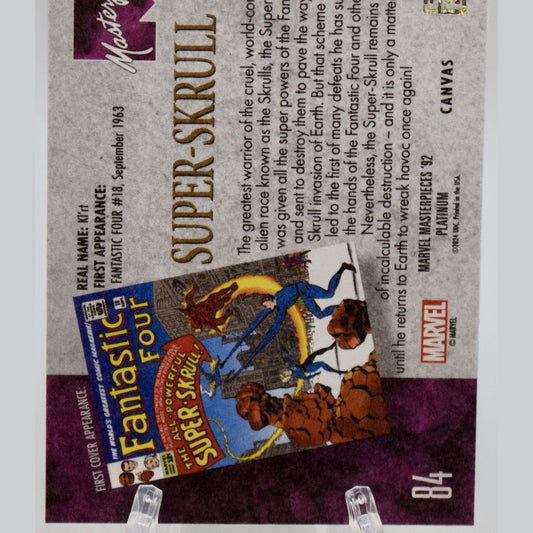2024 Marvel Masterpieces '92 Platinum #84 Super Skrull -Canvas