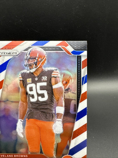 2024 Panini Prizm - Myles Garrett #69 Red White & Blue Prizm