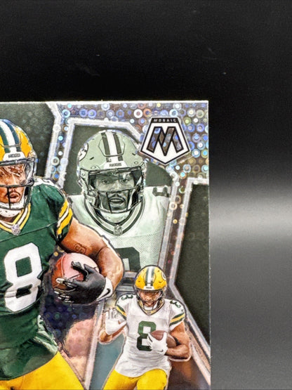 2024 Panini Mosaic Montage No Huddle Silver #M-17 Josh Jacobs Packers