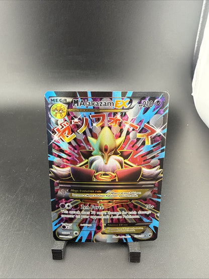 Pokémon Mega M Alakazam EX Full Art Holo Card 118/124 XY Fates Collide
