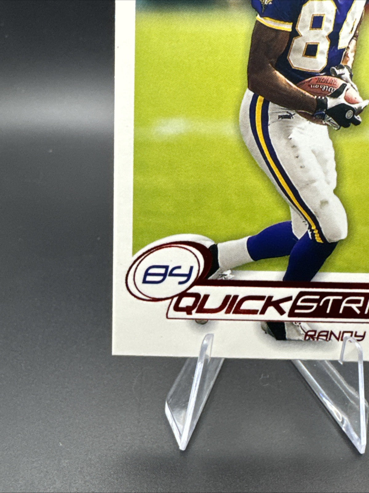 2001 Fleer Ultra Randy Moss Quick Strike Insert 8 QS Minnesota Vikings