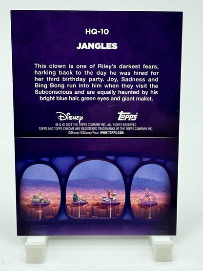 Jangles Refractor 2024 Topps Chrome Disney Inside Out Headquarters HQ-10 Pixar