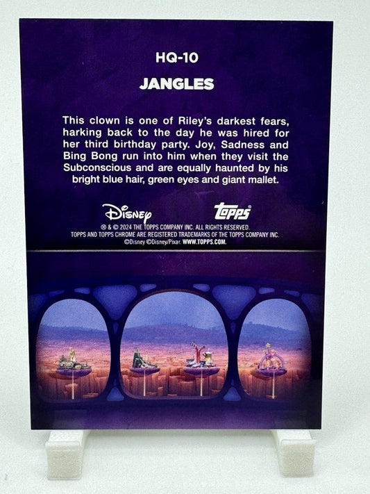Jangles Refractor 2024 Topps Chrome Disney Inside Out Headquarters HQ-10 Pixar