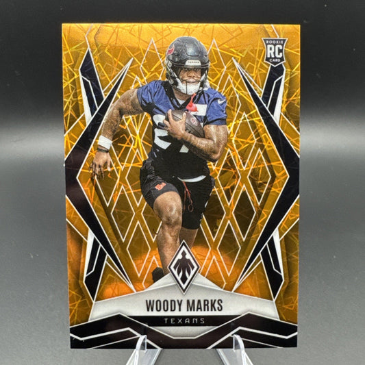 2025 Panini Phoenix Orange Lazer Woody Marks #236 Rookie