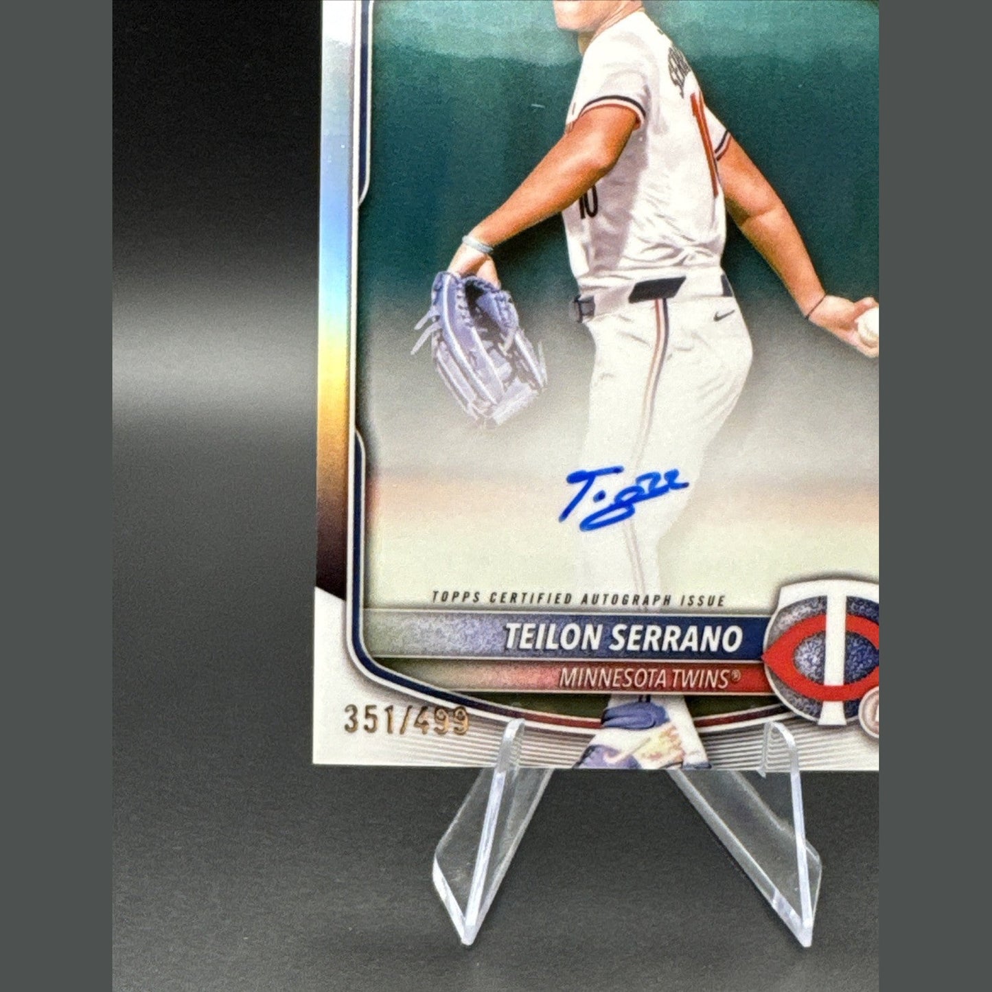 2025 Bowman Chrome Teilon Serrano Autograph 1st Prospect 351/499 #CPS-TS