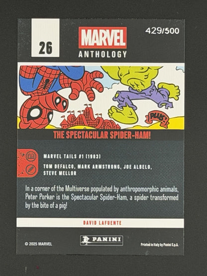 Marvel Anthology The Spectacular Spider-Ham Glitch Holo Numbered To 500