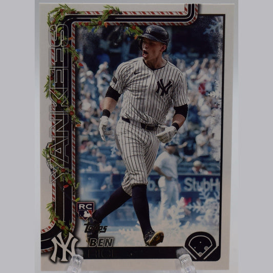 2025 Topps Holiday Ben Rice (RC) #H8 - Base Rookie - New York Yankees