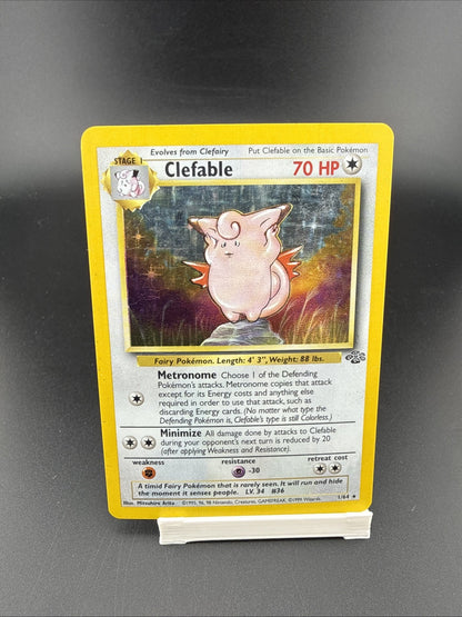 Clefable 1/64 Pokemon TCG Jungle Holo Foil Rare Card Lightly Played LP