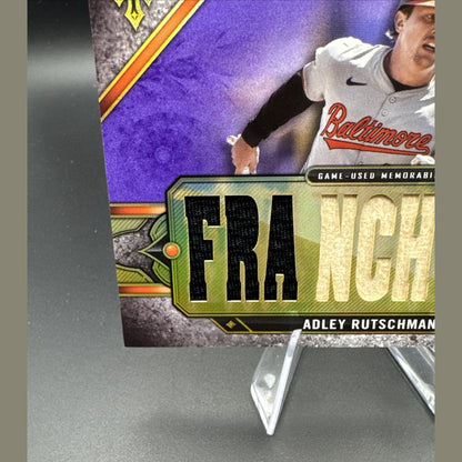 2024 Topps Triple Threads Relic Card Adley Rutschman /27 #TTR-MY1