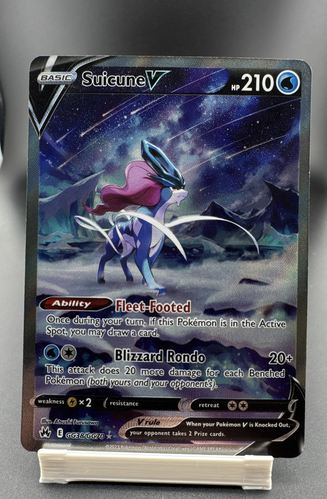 Suicune V GG38/GG70 SWSH: Crown Zenith: Galarian Gallery Holo