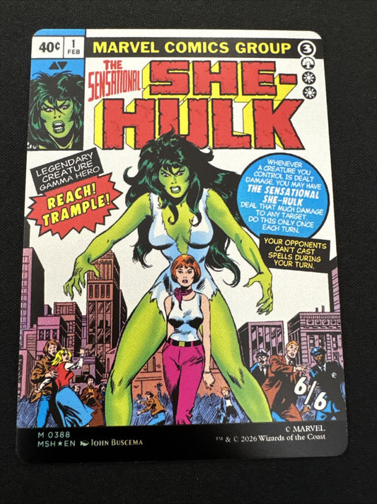 MTG Jennifer Walters Borderless Foil M 0388 Marvel Super Heroes MSH She-Hulk
