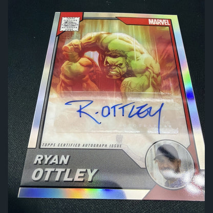 2025 Topps Chrome Marvel Comic Book Artist Autograph Hulk #1 - Ryan Ottley