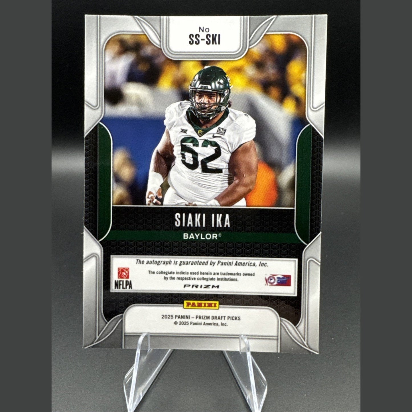 Siaki Ika -2025 Panini Prizm Draft Picks Sensational Signatures Green SS-SKI
