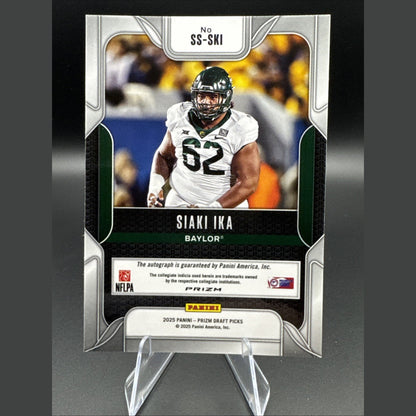 Siaki Ika -2025 Panini Prizm Draft Picks Sensational Signatures Green SS-SKI