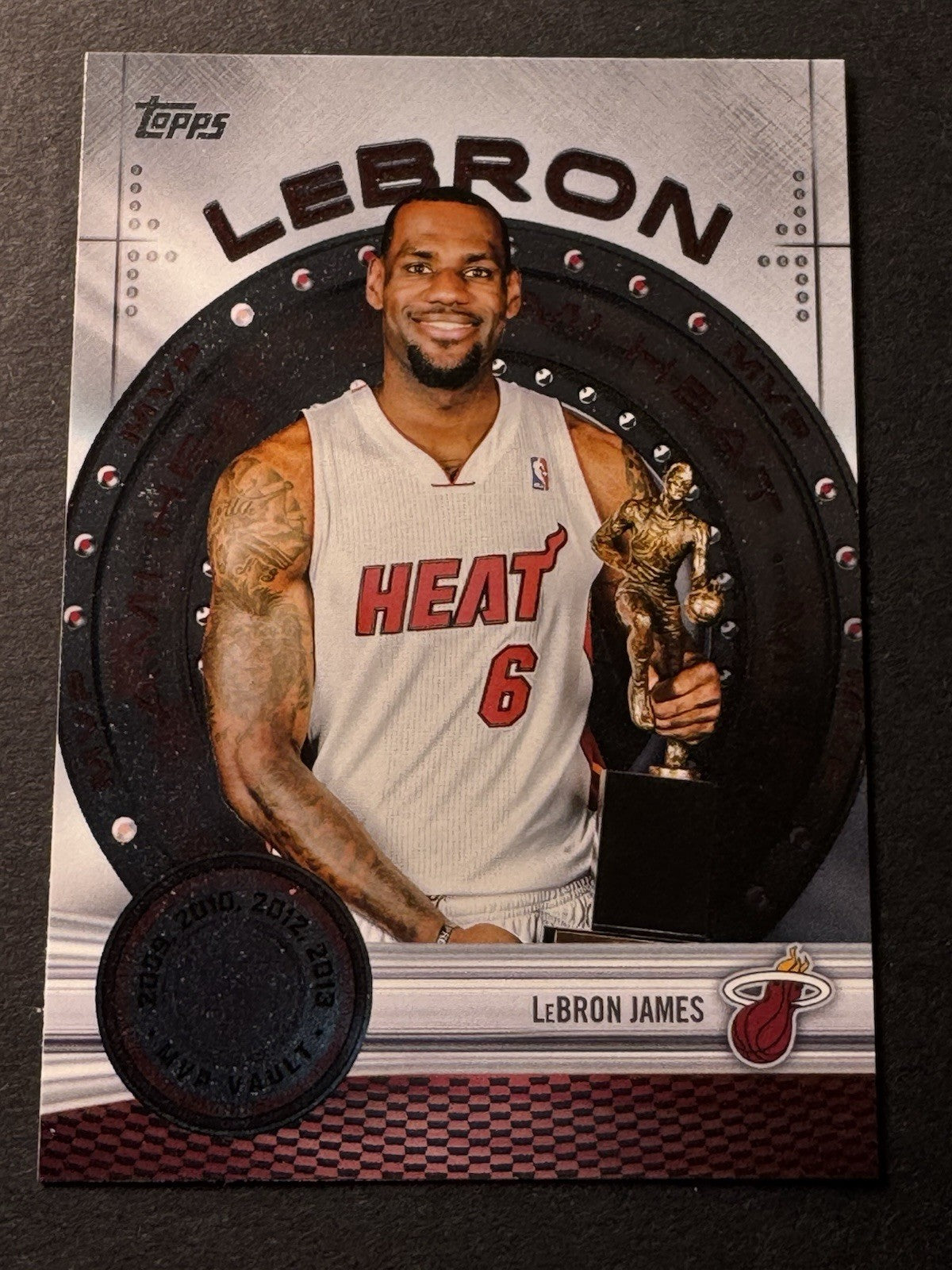 2025-26 Topps LeBron James MVP Vault #MVP-8 Miami Heat