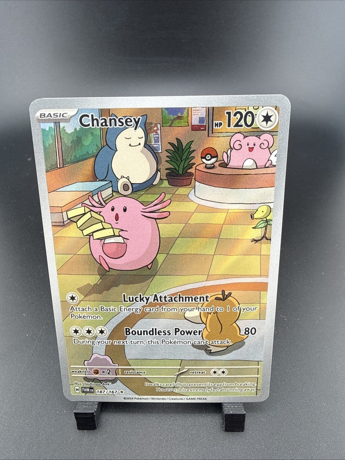 Chansey 187/167 Illustration Rare Twilight Masquerade Pokemon