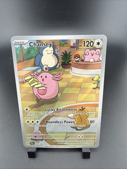 Chansey 187/167 Illustration Rare Twilight Masquerade Pokemon