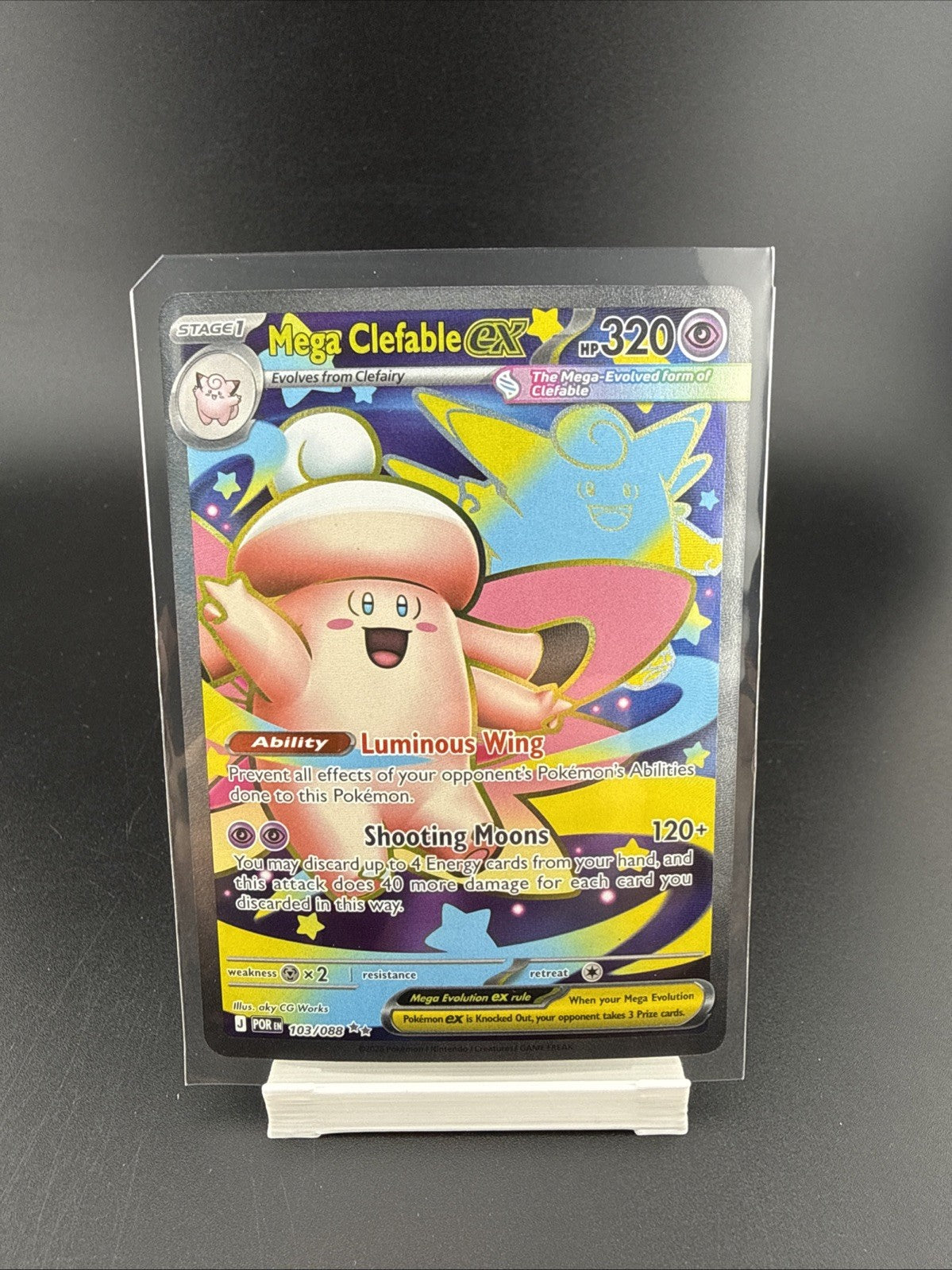 Pokémon Mega Clefable EX 103/088 Evolutions Full Art Holo UR English