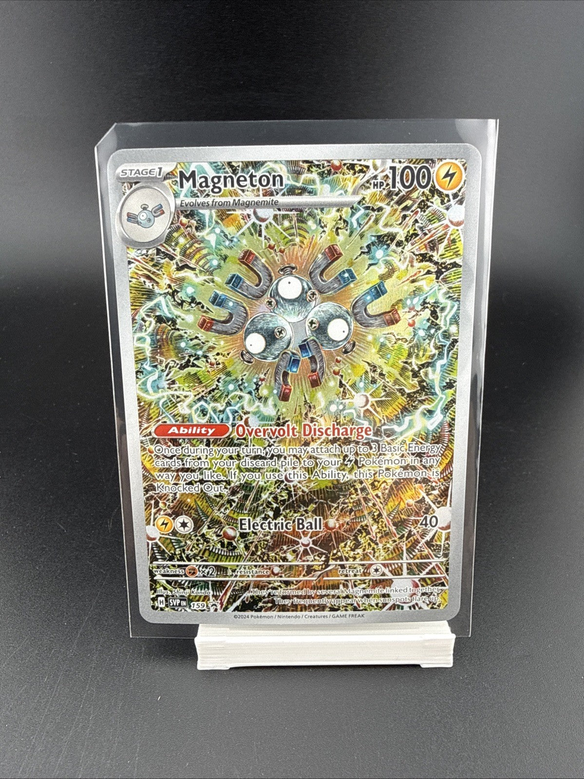 Magneton 159 Pokemon Sv: Scarlet & Violet Surging Sparks Promo Card Holo NM