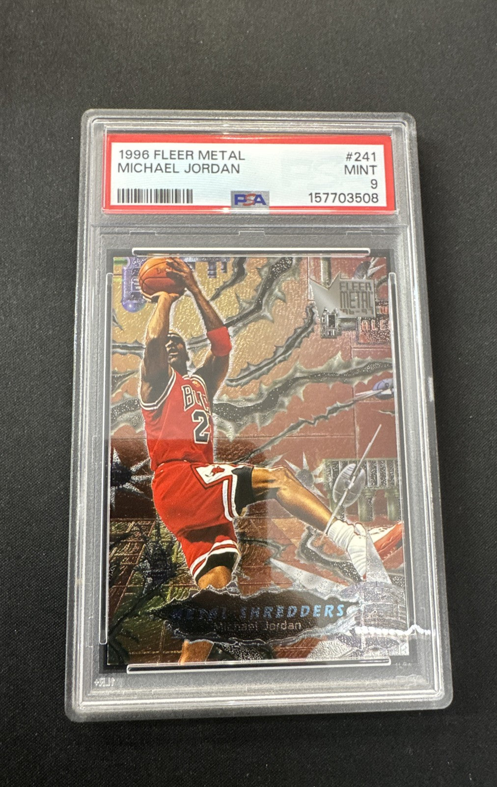 1996-97 Fleer Metal - Metal Shredders Michael Jordan #241
