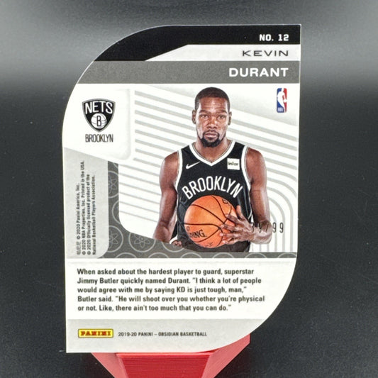 2019-20 Panini Obsidian Atomic Kevin Durant #12 39/99