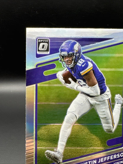Justin Jefferson SILVER PRIZM 2021 Panini Donruss Optic #95 Minnesota Vikings