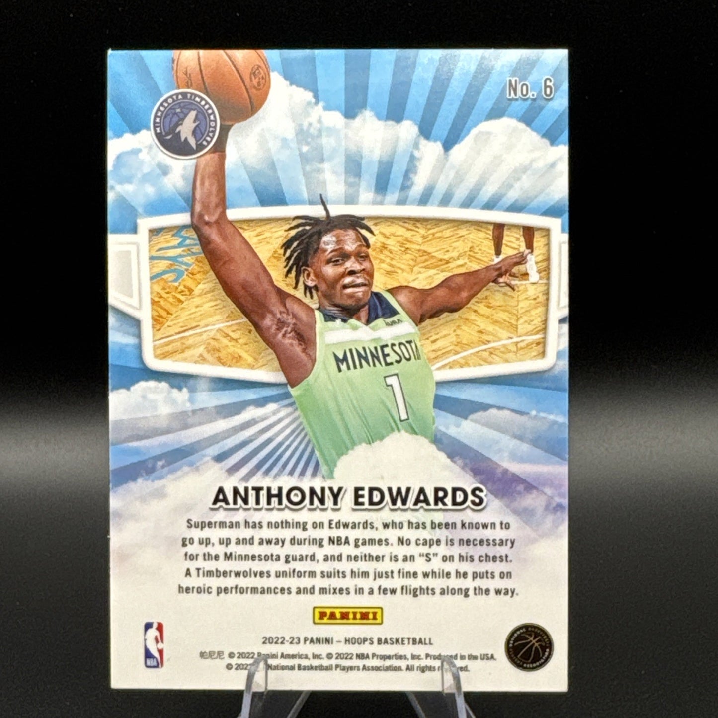 2022-23 NBA Hoops #6 Anthony Davis Skyview Timberwolves Basketball